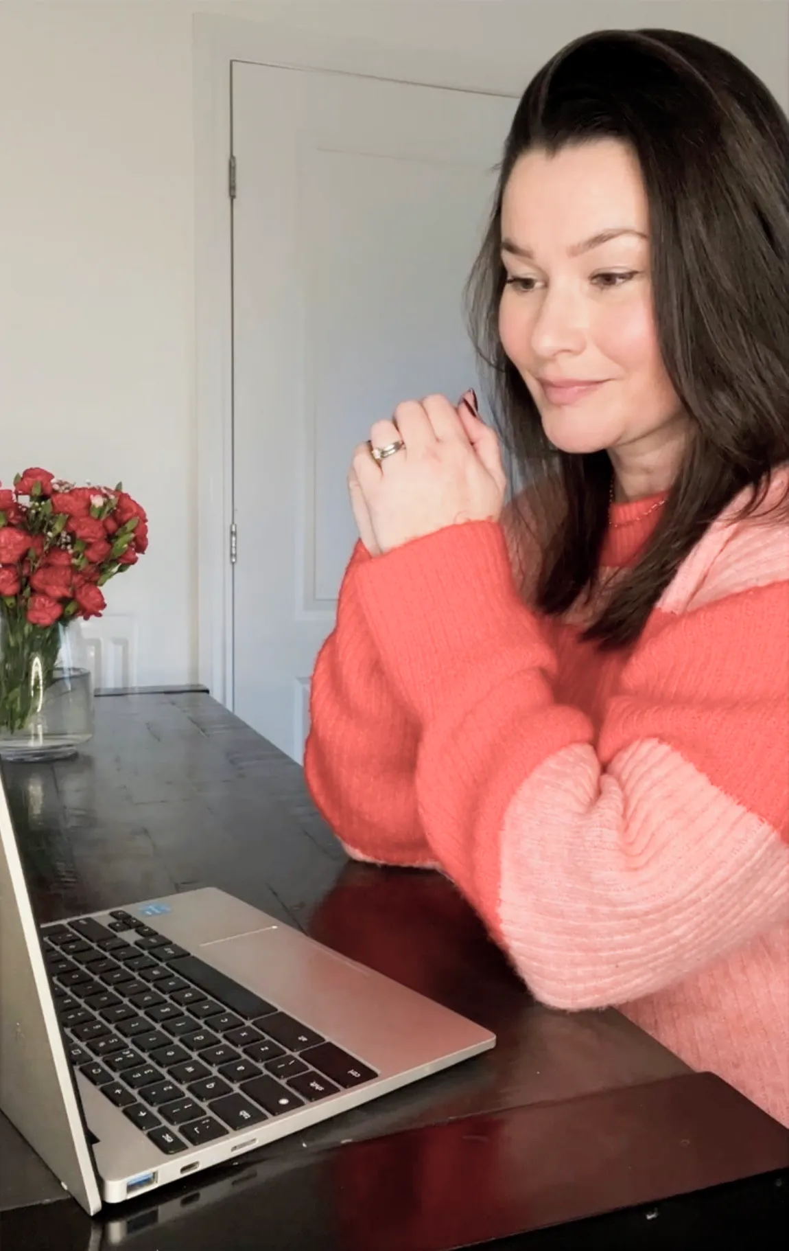 Sarah on a coaching call with a teacher